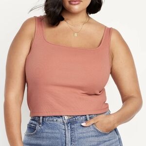 XXL • Old Navy • Ultra-Crop Rib-Knit Tank Top